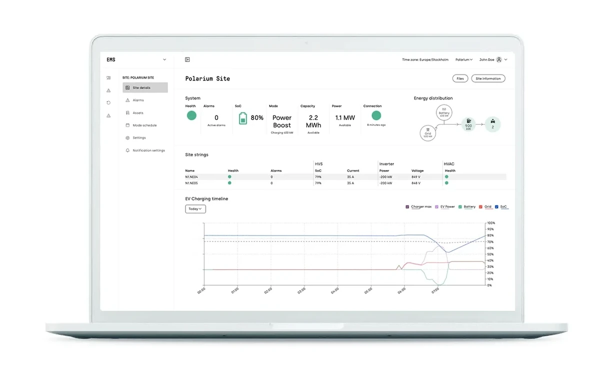 Polarium EMS UI